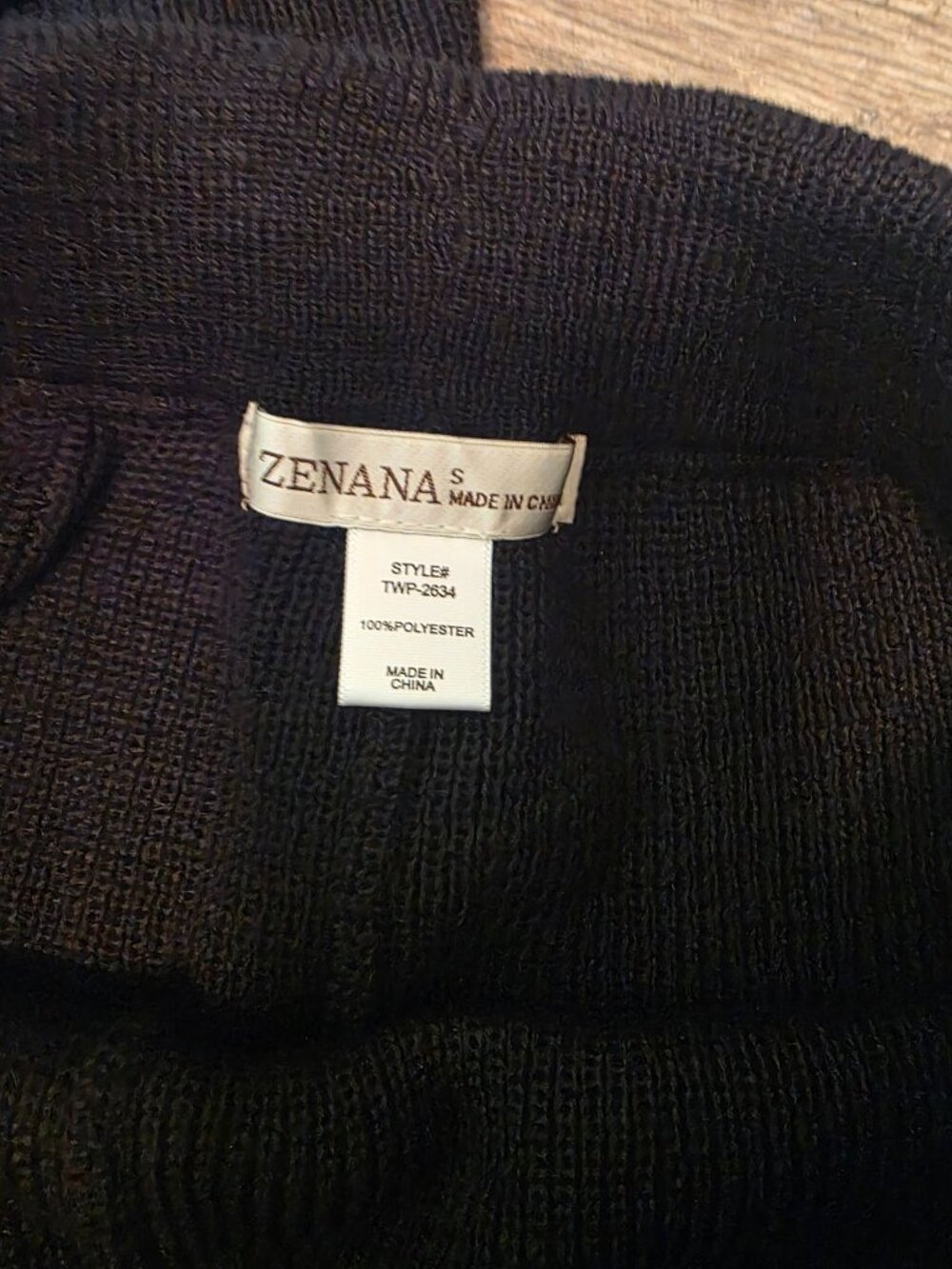 Zenana Black 2 Piece Oversized Sweater Shorts Knit Lounge Set S - EUC - Picture 3 of 12
